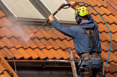 Démoussage et hydrofuge de toiture à Brucourt